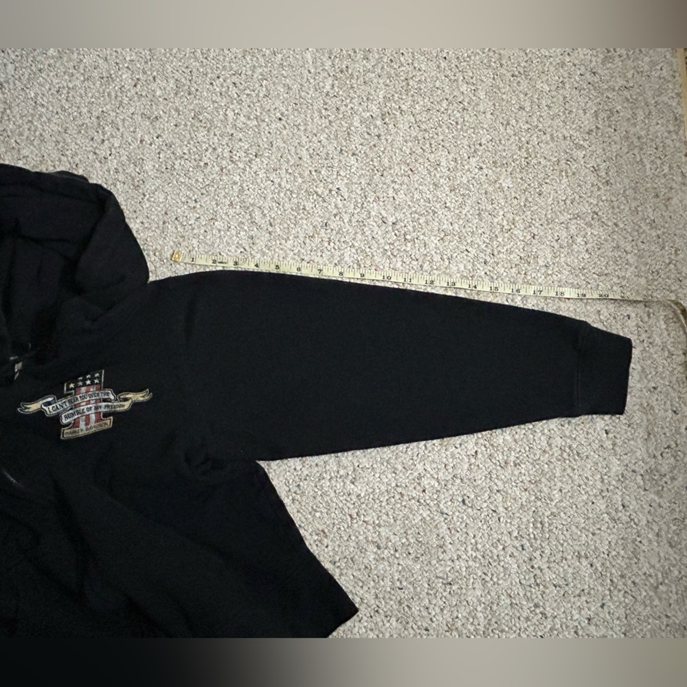 KID ROCK x Harley Davidson Motorcycle Sweatshirt Full Zip Hoodie Womens Size L - Picture 9 of 9